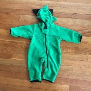 Columbia Fleece Dino Bunting Suit for baby